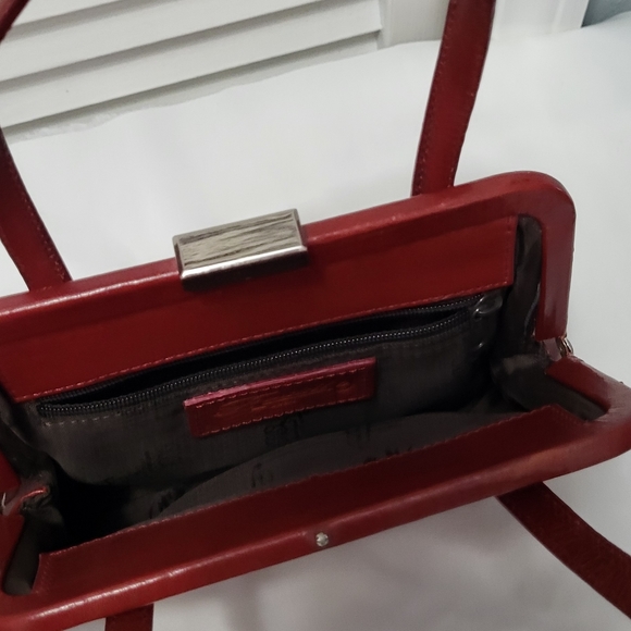 Fossil handheld leather red small bag - Picture 7 of 7